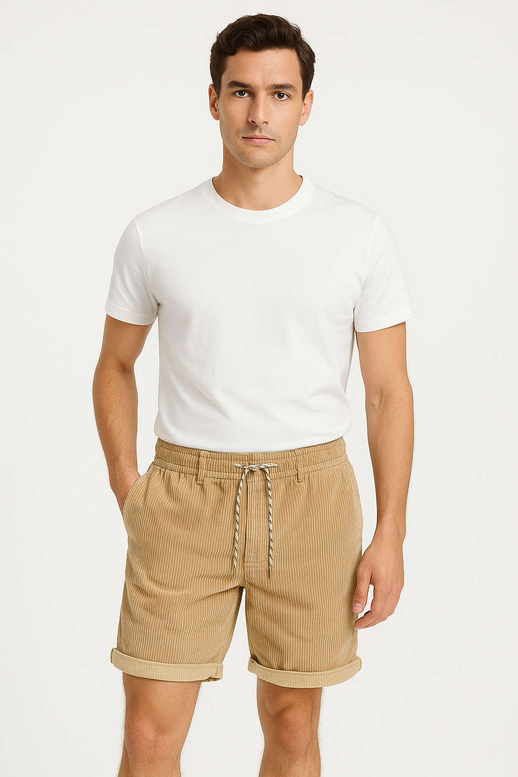 Corduroy Heren Shorts Zomer Comfort Klassiek – Montaro