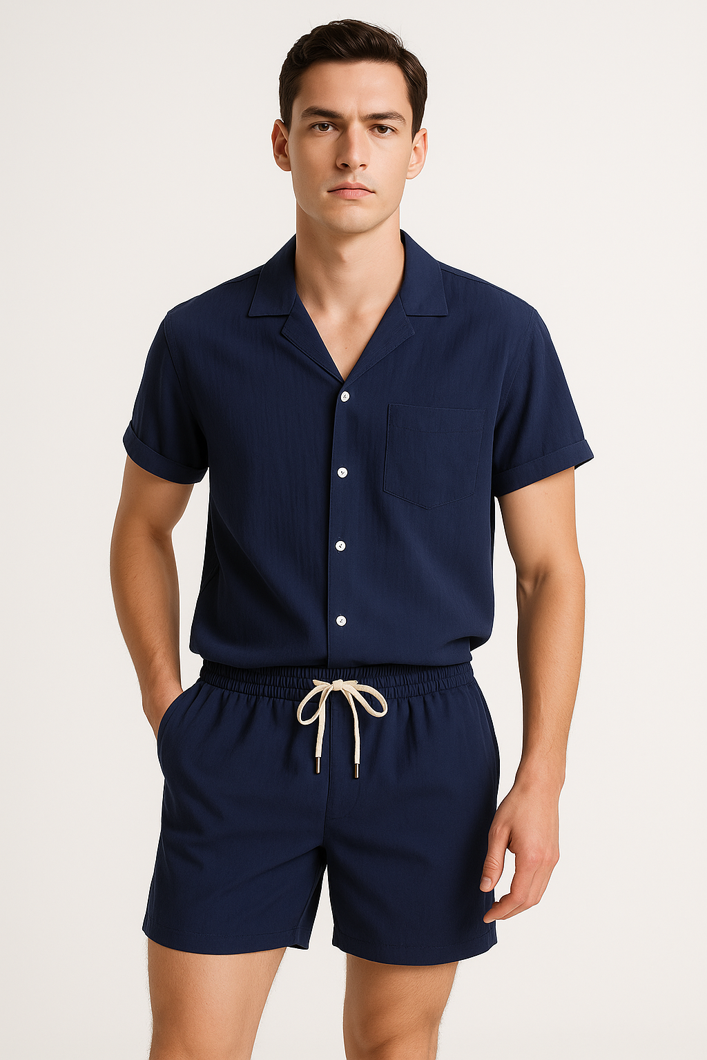 Tweedelige zomerset voor heren met relaxte pasvorm – Nick