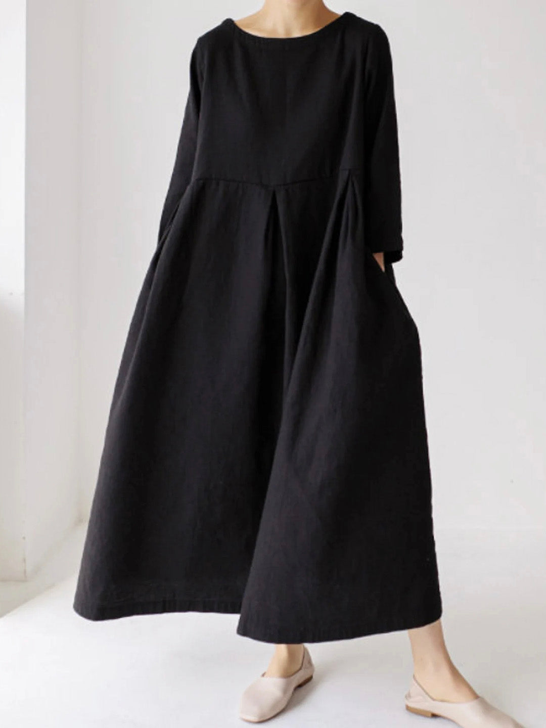 Linnen Maxi Jurk Elegant Zomercomfort Look – Nuvira
