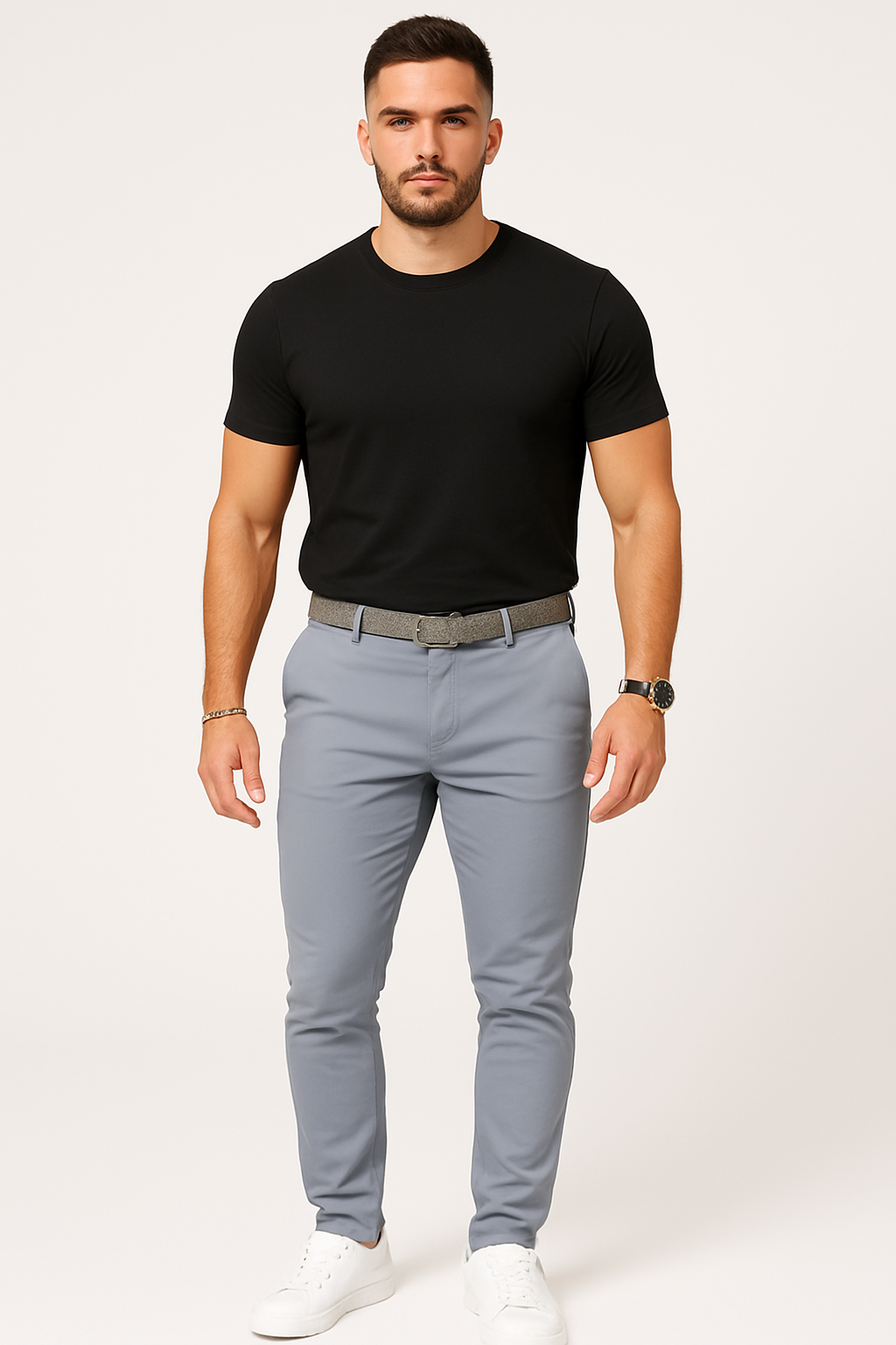 Comfortabele herenbroek met elastische taille en zakken – Joris