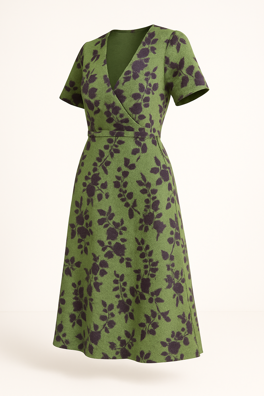 Bloemenwikkeljurk met ademend comfort en elegantie – Florentia