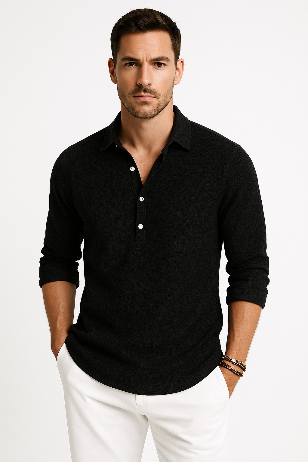 Casual Elegant Overhemd voor Zomerdagen – Solvoro