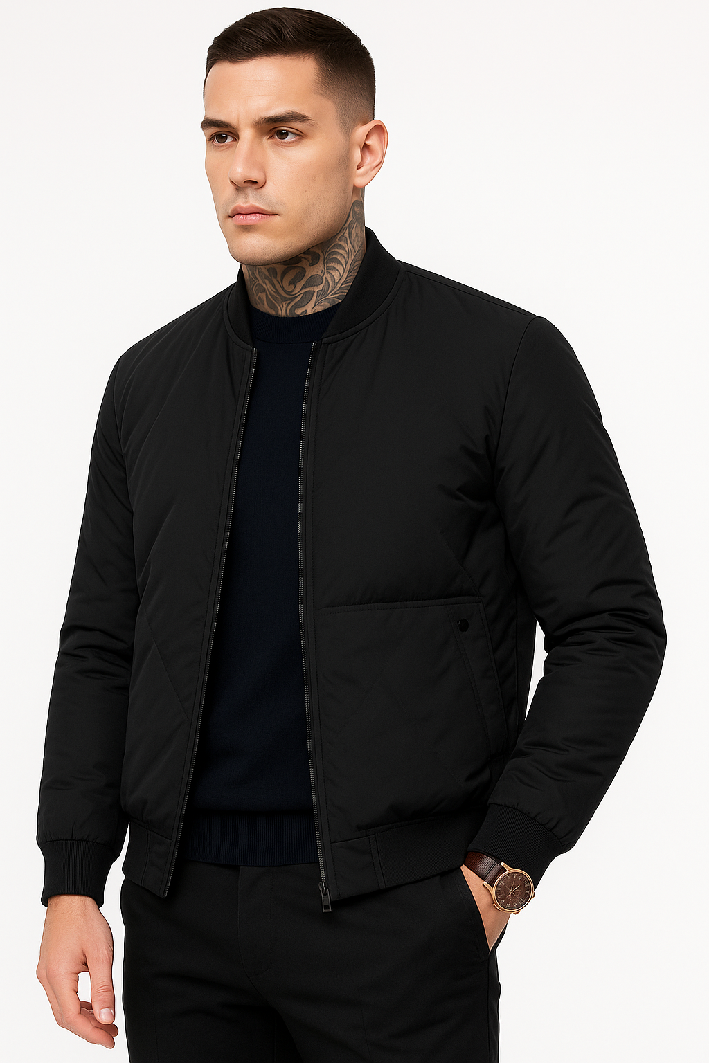 Fleece pufferjas voor heren – warme casual herfstjas Eelco