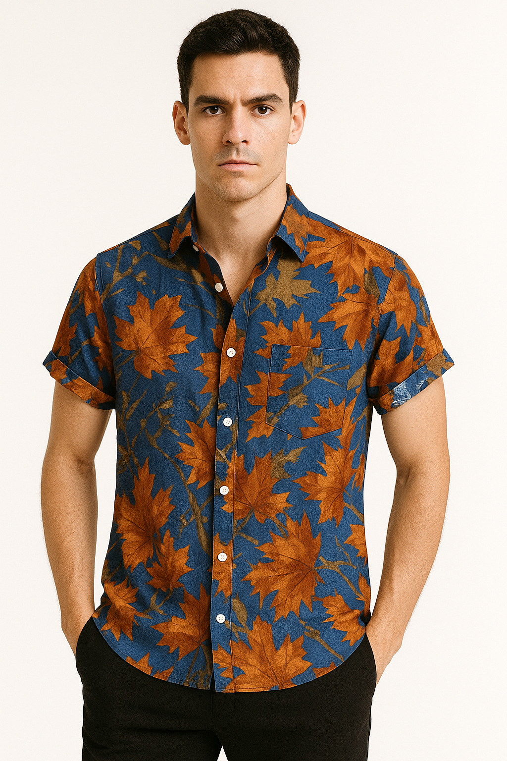 Zomeroverhemd Heren Print Kleurvol Comfort – Vivaro
