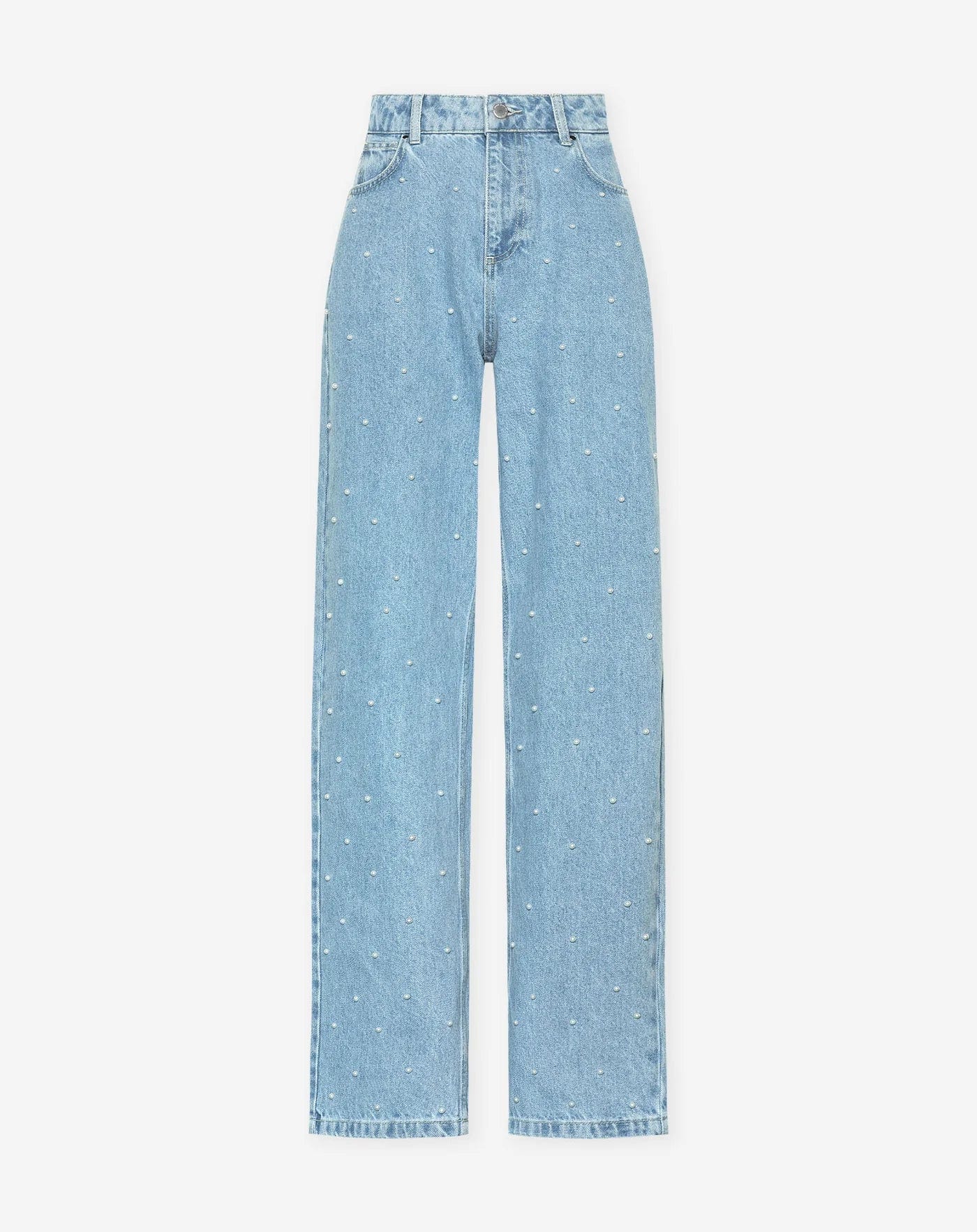 Glitter pailletten denim jeans voor dames – Olivia