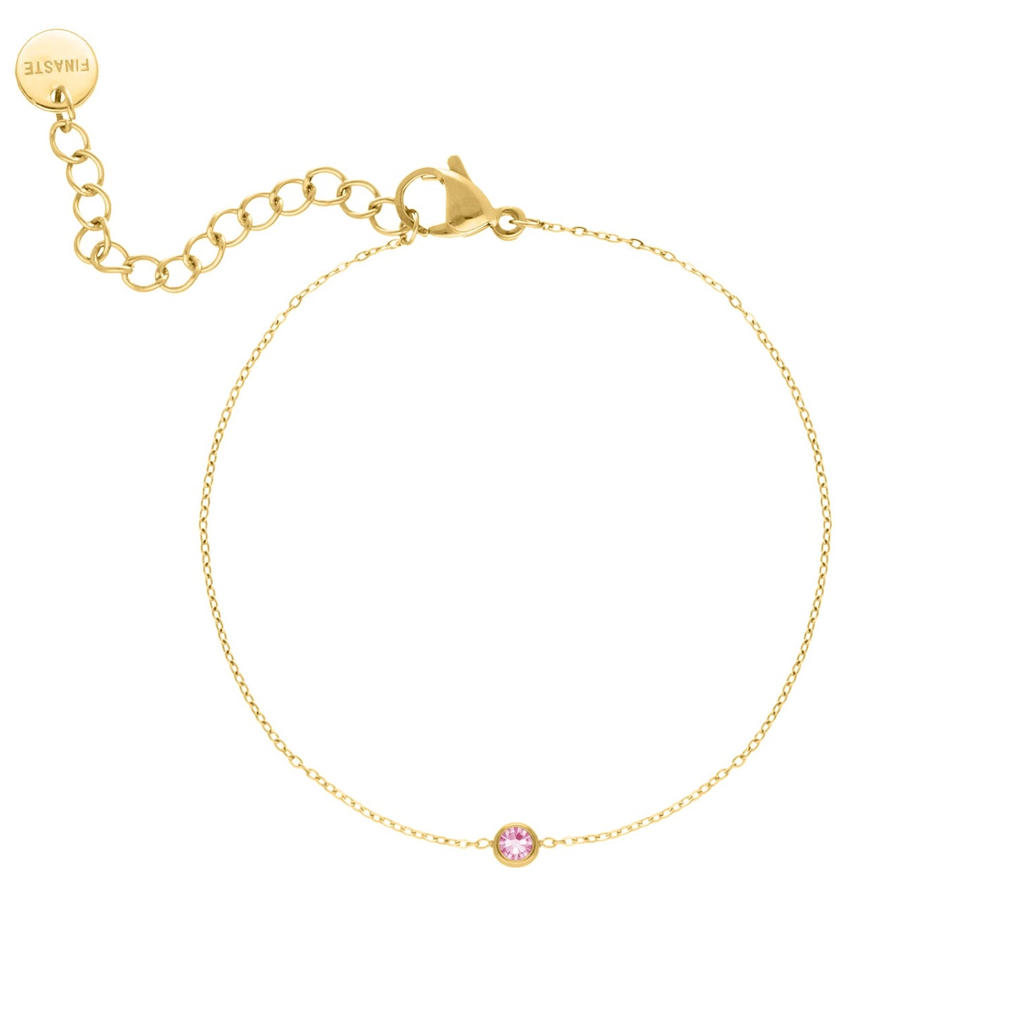 Geboortesteen Armband van Zilver en Goud – Persoonlijk Cadeau – Astralia