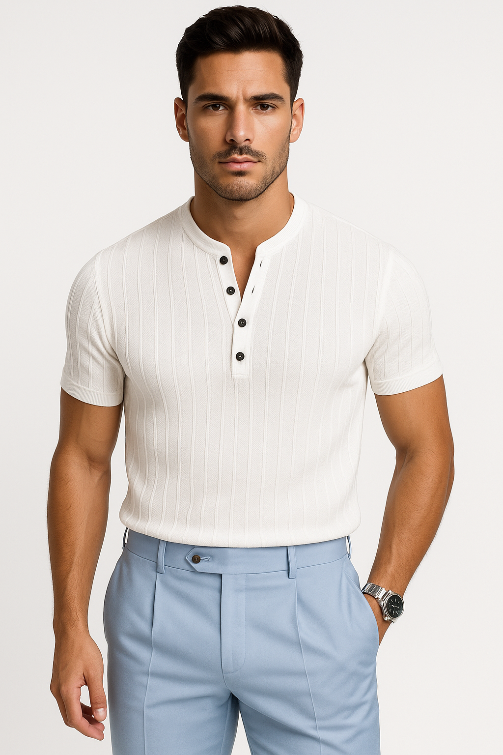 Zomers heren-T-shirt ademend, comfortabel en kleurvast – Berend