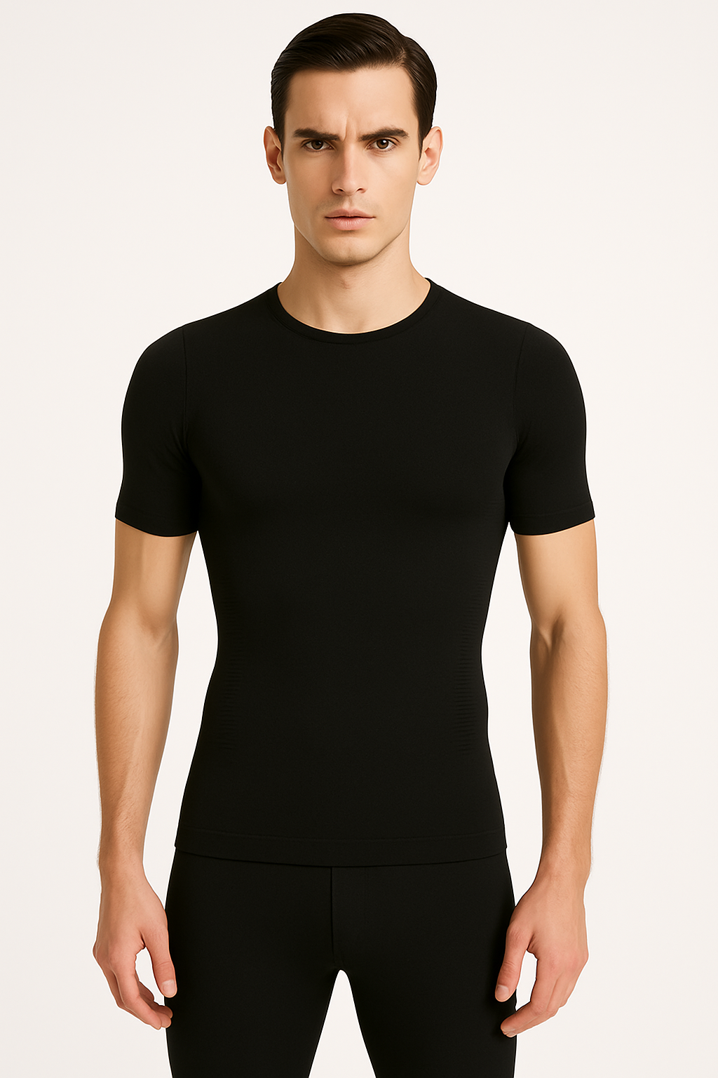 T-shirt heren slank fit ademend comfortabel – Eduart