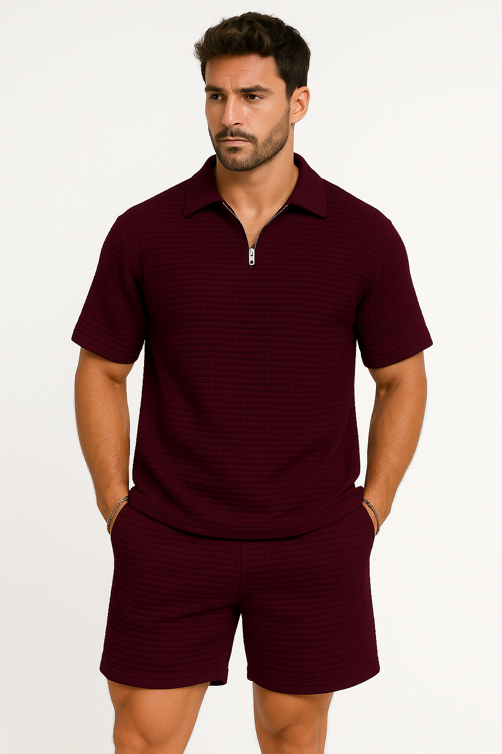 Zomeroutfit heren luchtig tweedelig set met stijl – Julian