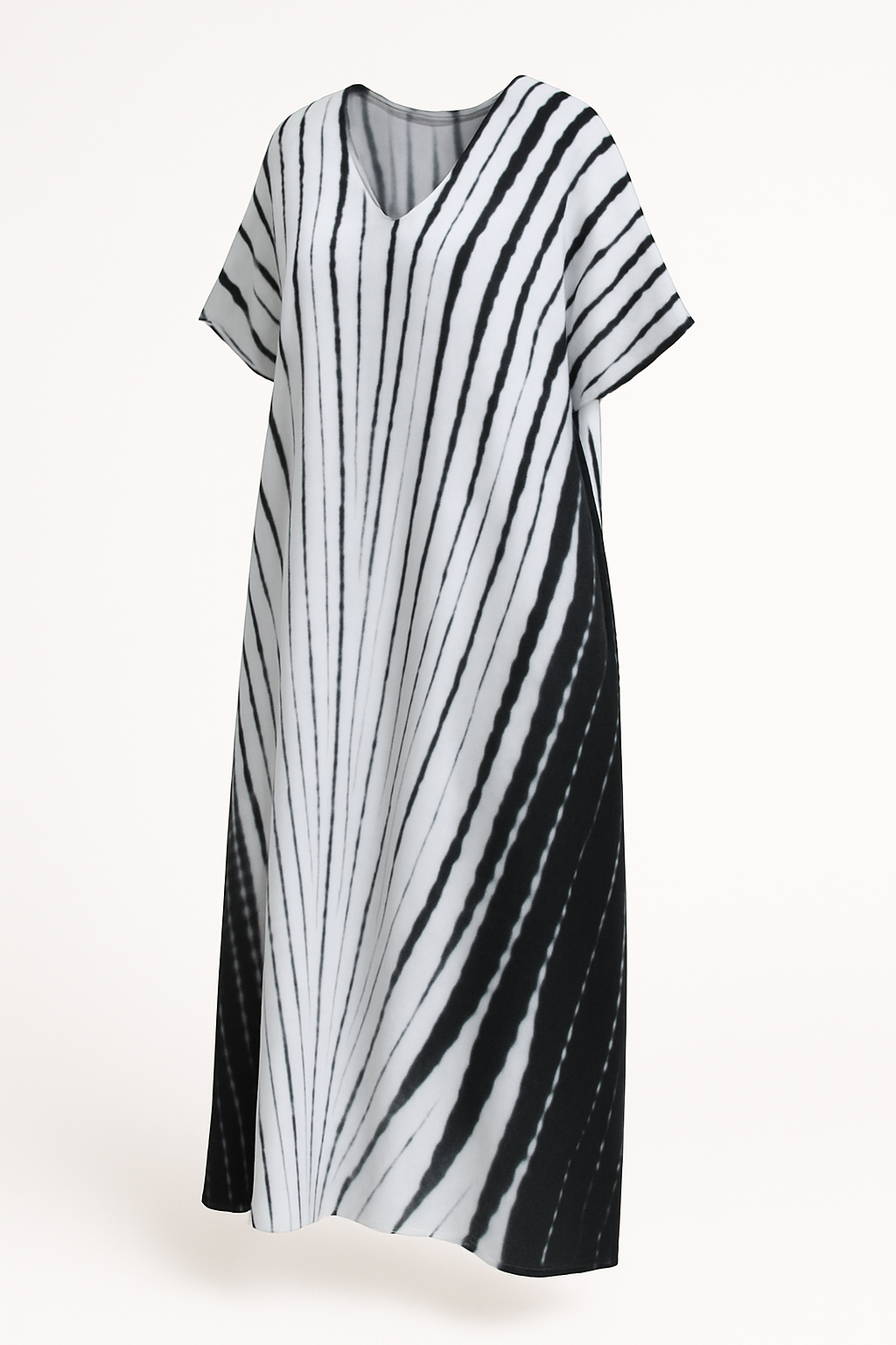 Gestreepte Losse Kaftan Jurk voor Dames – Nyvora