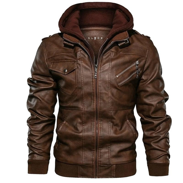 Stijlvolle leren herenjas met tijdloos design – Jax