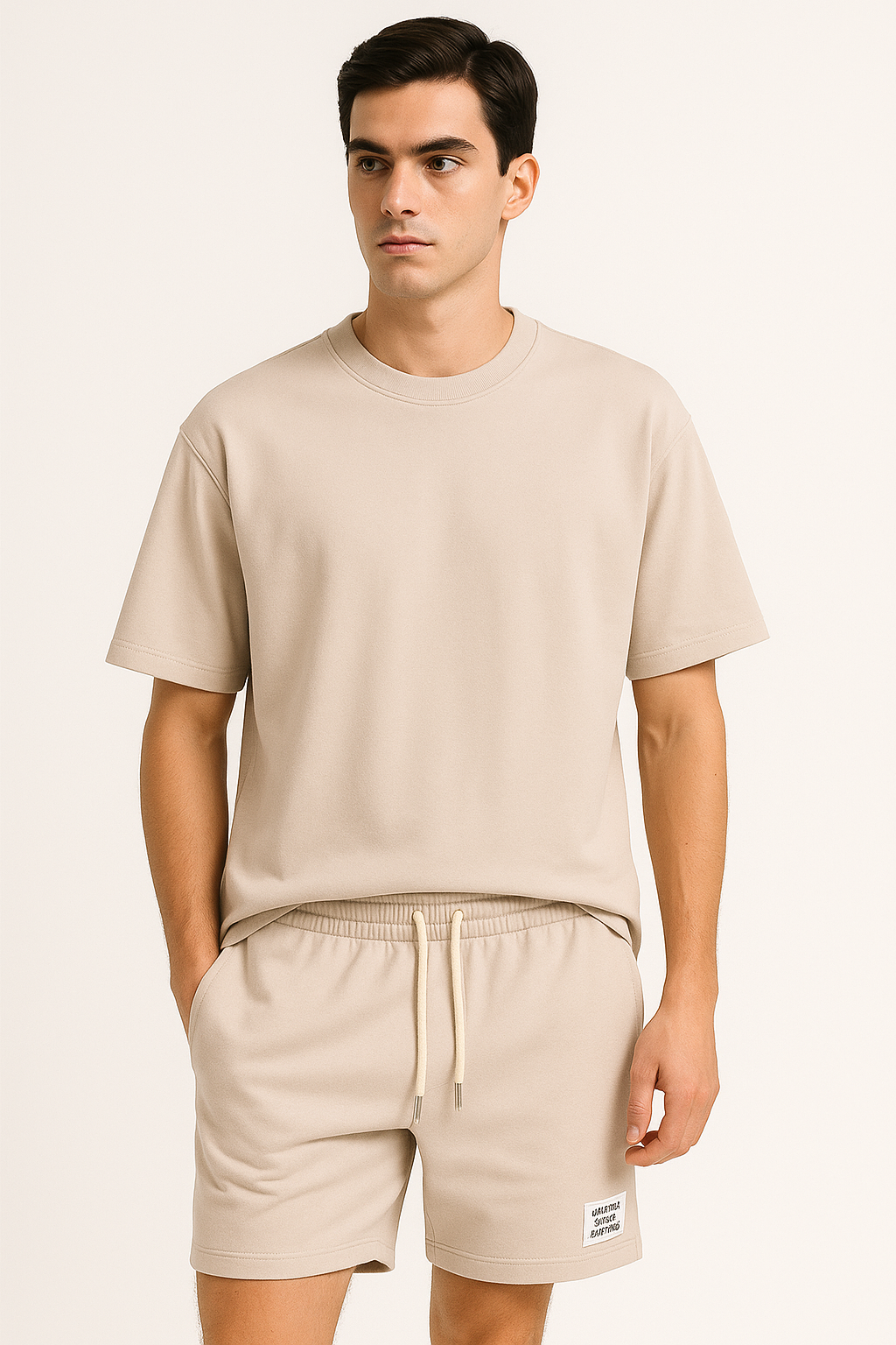 Zomer Set Heren Oversized Shirt en Shorts – Bravino