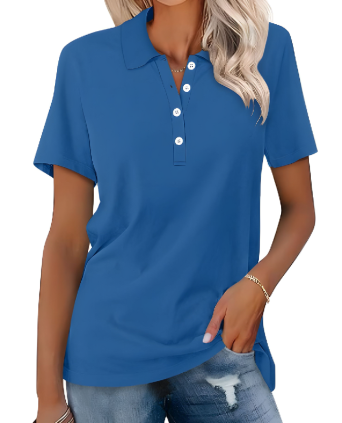 Poloshirt dames duurzaam stijlvol comfortabel basic – Zevarra