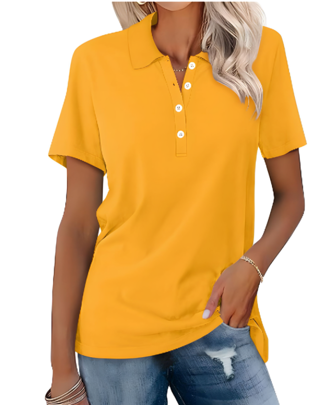 Poloshirt dames duurzaam stijlvol comfortabel basic – Zevarra