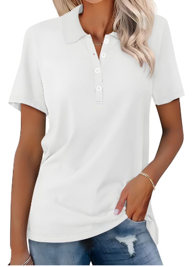 Poloshirt dames duurzaam stijlvol comfortabel basic – Zevarra