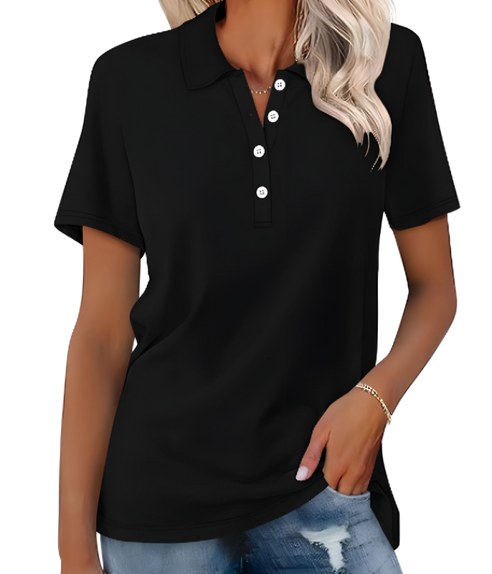 Poloshirt dames duurzaam stijlvol comfortabel basic – Zevarra