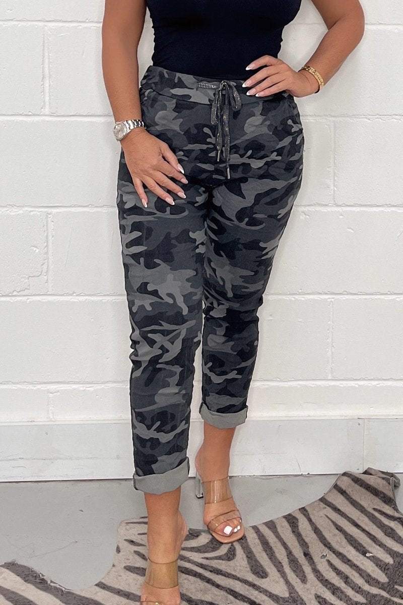 Camouflage Damesbroek Comfort Chic Design – Novara