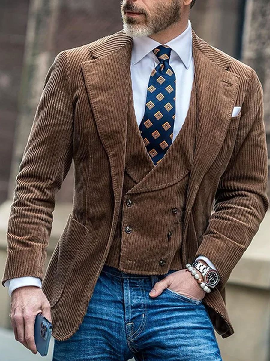 Corduroy casual blazer voor heren of dames – Thomas
