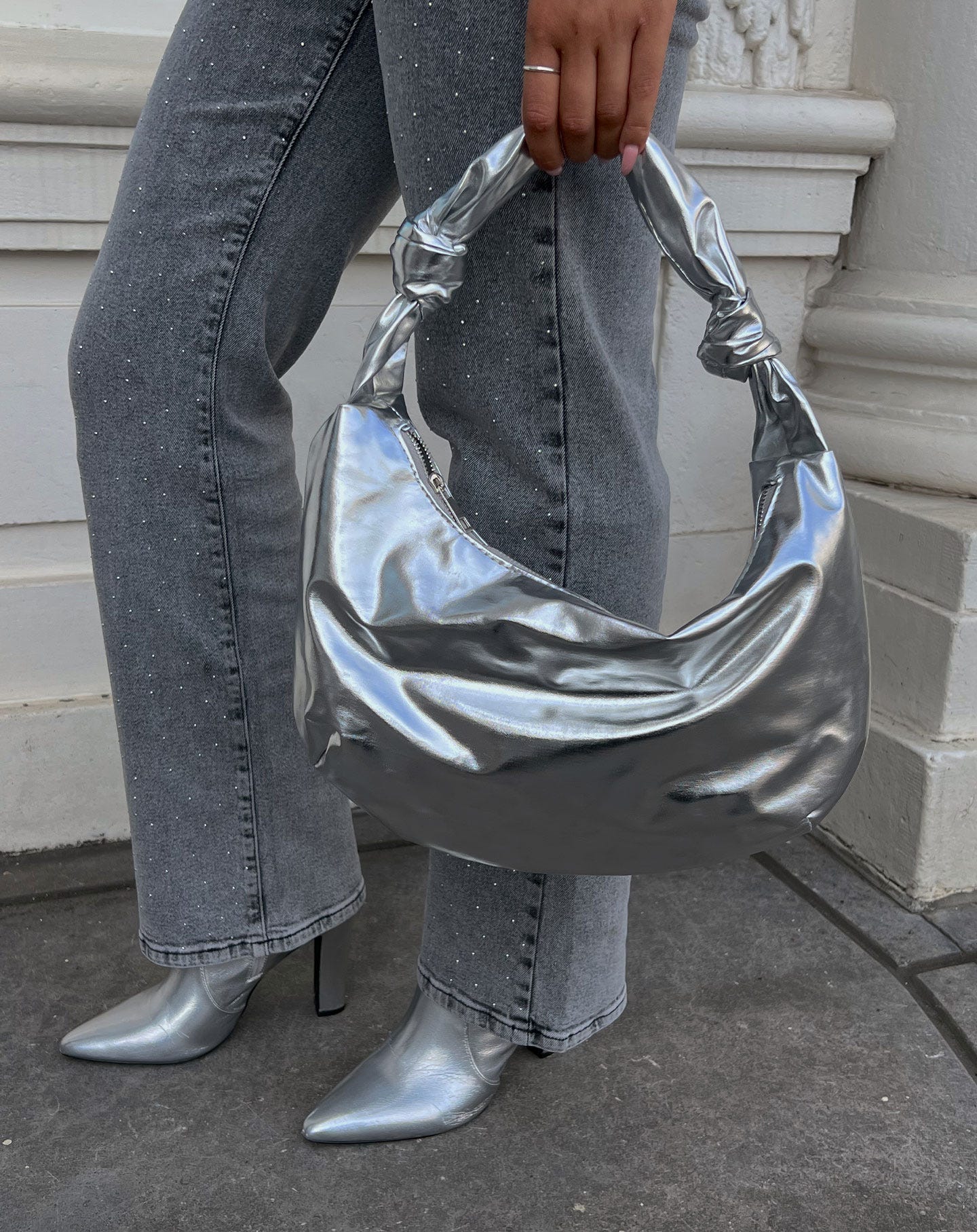 Bootcut Jeans Met Subtiele Studs Elegant – Lara