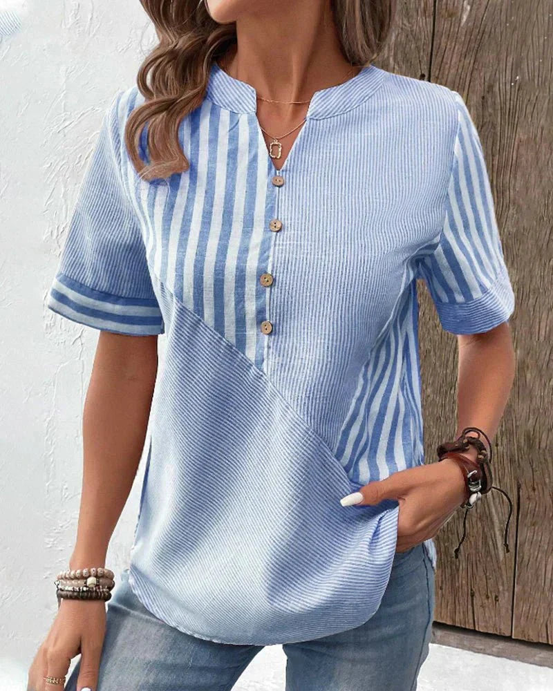 Luchtige Gestreepte Blouse voor Warme Dagen – Lilly