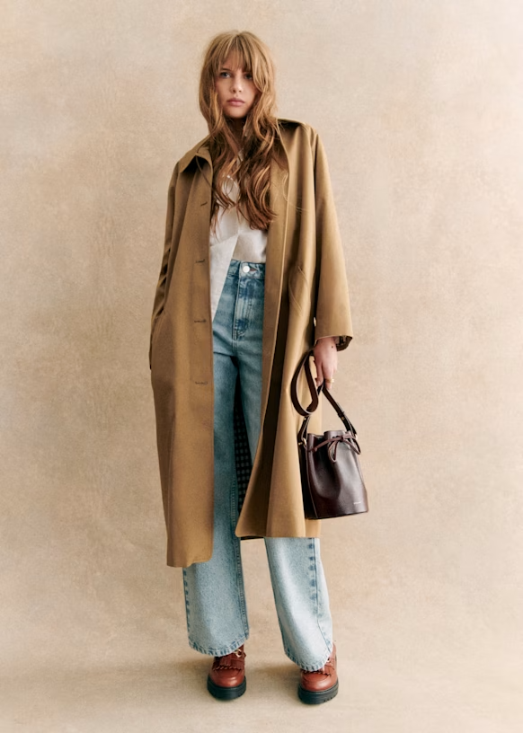 Lente Trenchcoat voor Dames met Ruitvoering – Maud