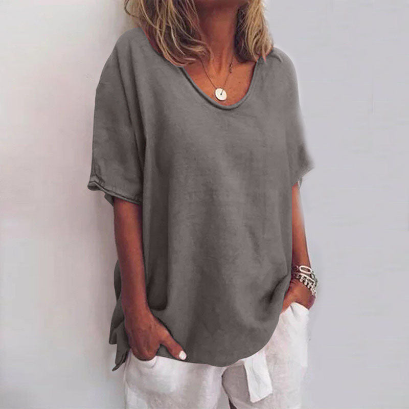 Casual dames T-shirt met losse pasvorm – Anna