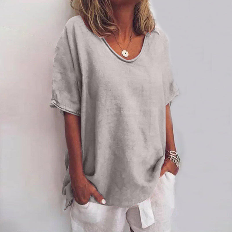 Casual dames T-shirt met losse pasvorm – Anna