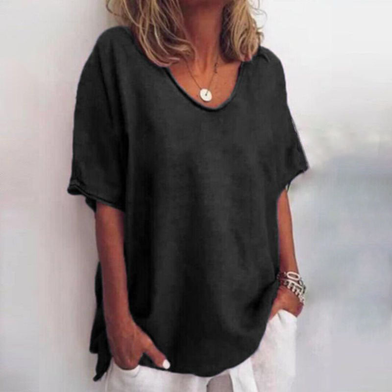 Casual dames T-shirt met losse pasvorm – Anna