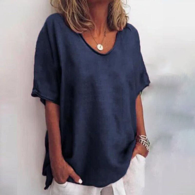 Casual dames T-shirt met losse pasvorm – Anna