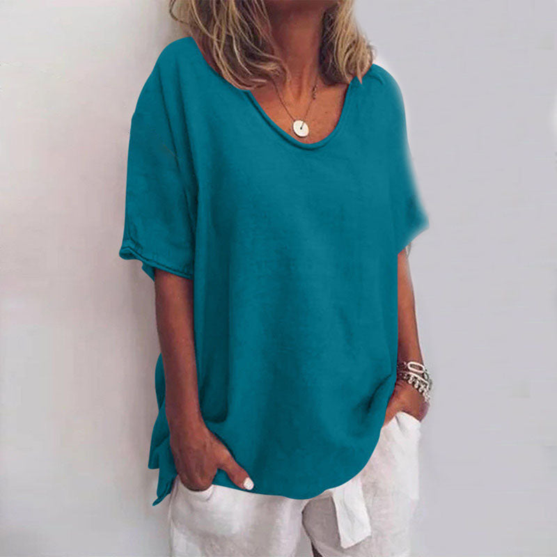 Casual dames T-shirt met losse pasvorm – Anna