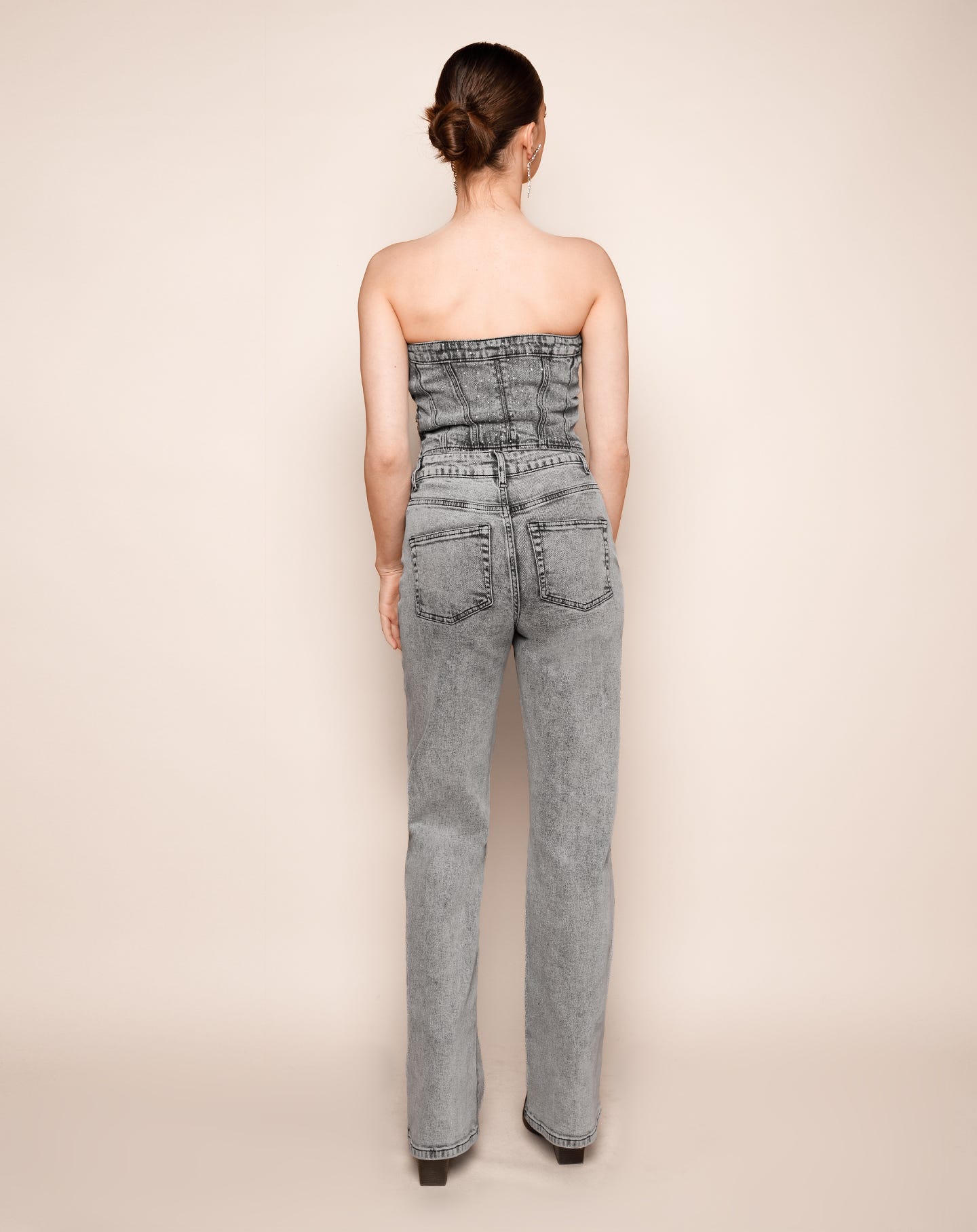 Bootcut Jeans Met Subtiele Studs Elegant – Lara