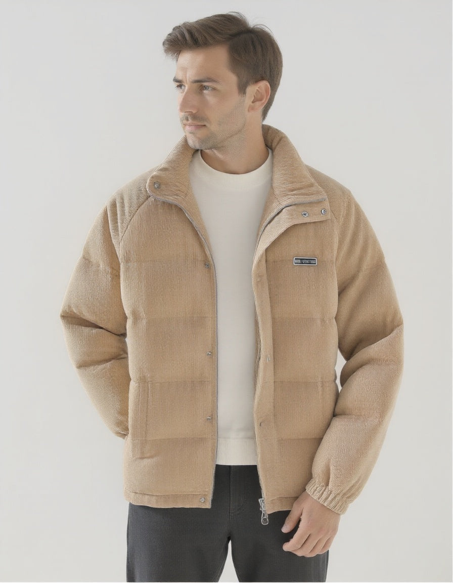 Corduroy Heren Winterjas voor Stijl en Warmte – Lars