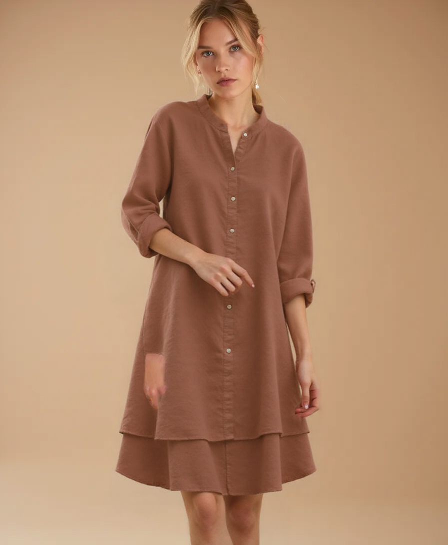 Oversized Katoenen Linnen Zomerjurk voor Dames – Eveline