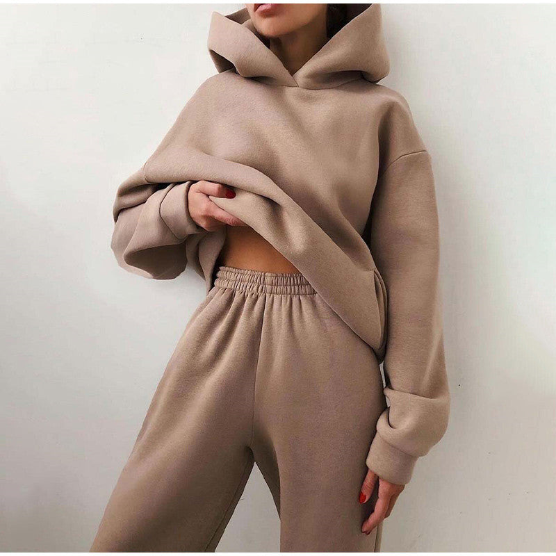 Oversize Jogginganzug Damen mit Kapuze & High Waist Hose – Lena