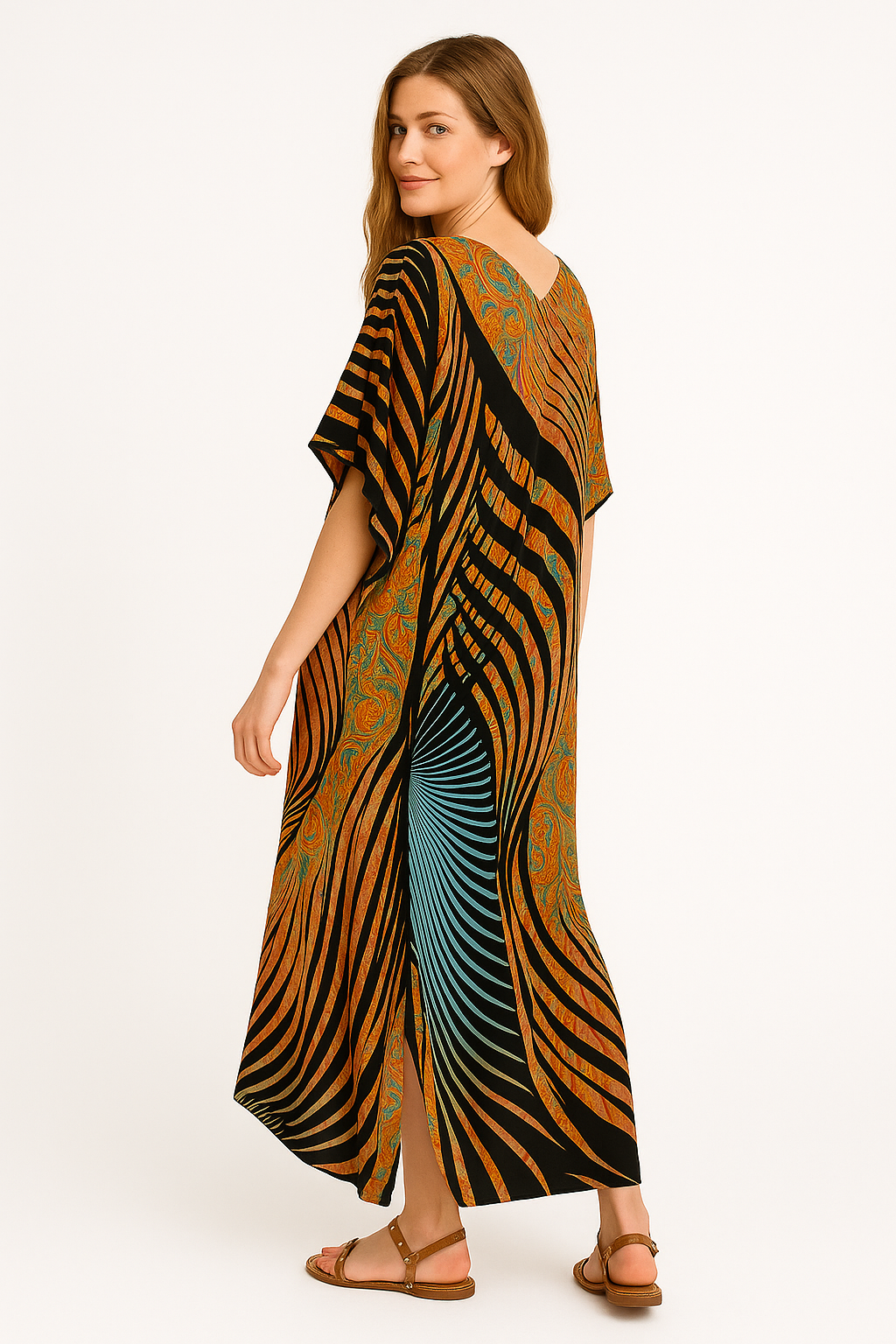 Luchtige Casual Kaftan voor Zomerse Dagen – Vellura