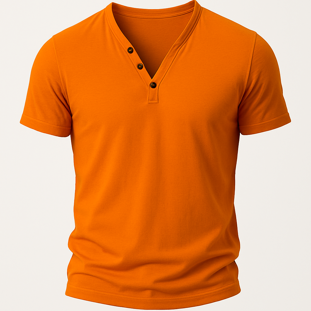 Casual heren T-shirt met V-hals en stretch – Joris