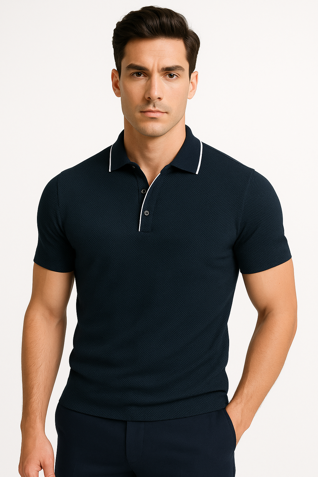 Heren Poloshirt Katoen Ademend Tijdloos – Matteo