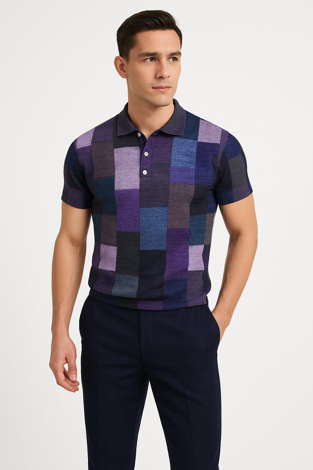 Herenpolo slim fit, ademend en stijlvol – Floris