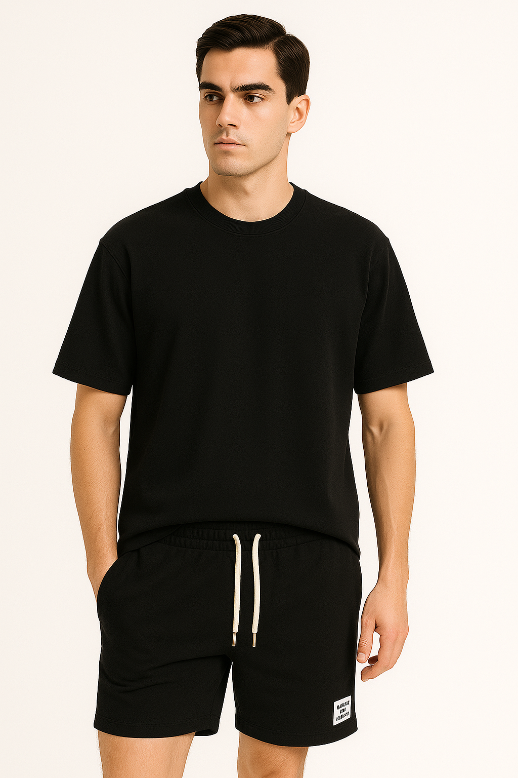 Zomer Set Heren Oversized Shirt en Shorts – Bravino