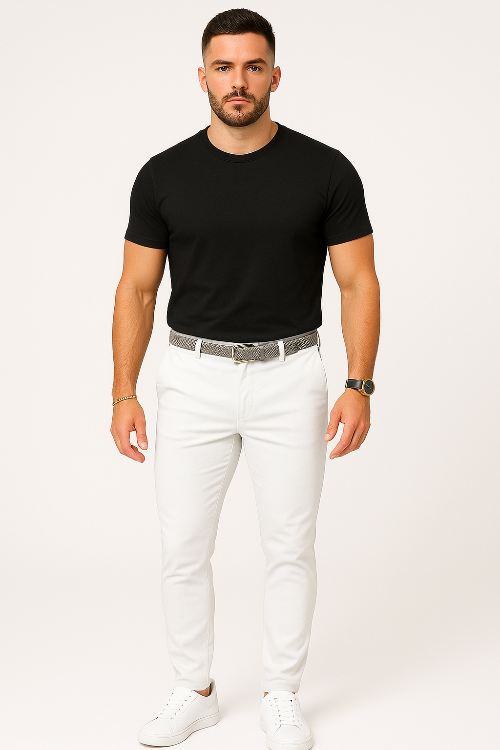 Comfortabele herenbroek met elastische taille en zakken – Joris