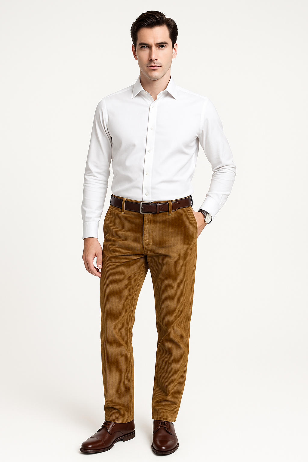 Corduroy herenbroek voor herfststijl en comfort – Adriaan