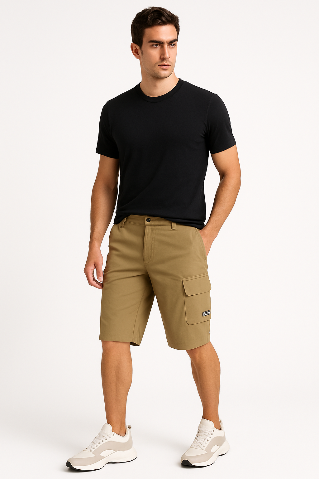 Schneldrogende cargo shorts voor heren met zakken – Thijmen