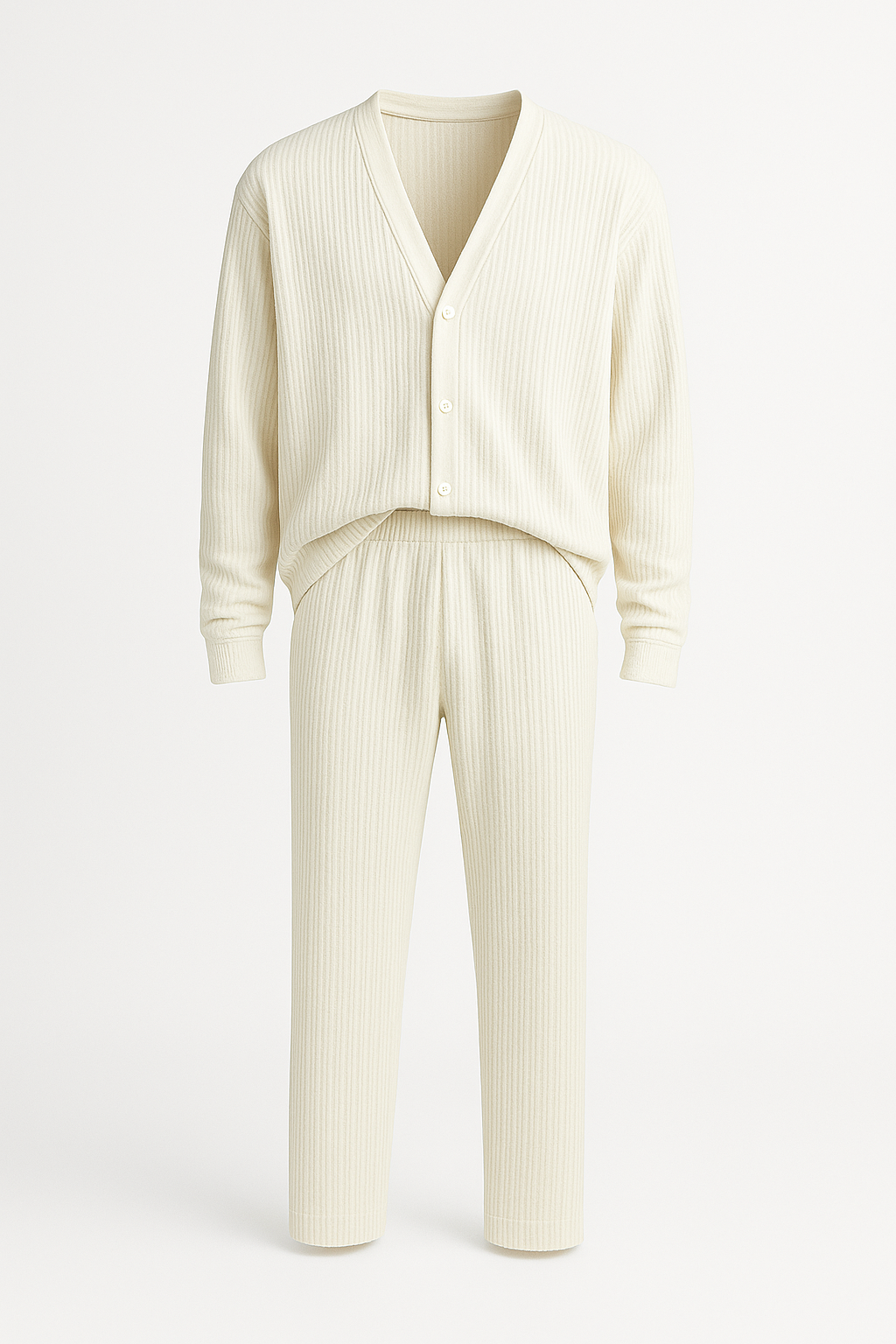 Zwarte dames loungewear set met wijde broek – Daniel