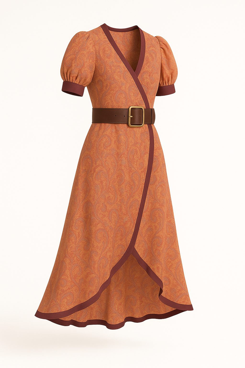 Elegante maxi-jurk met V-hals en A-lijn – Camilla