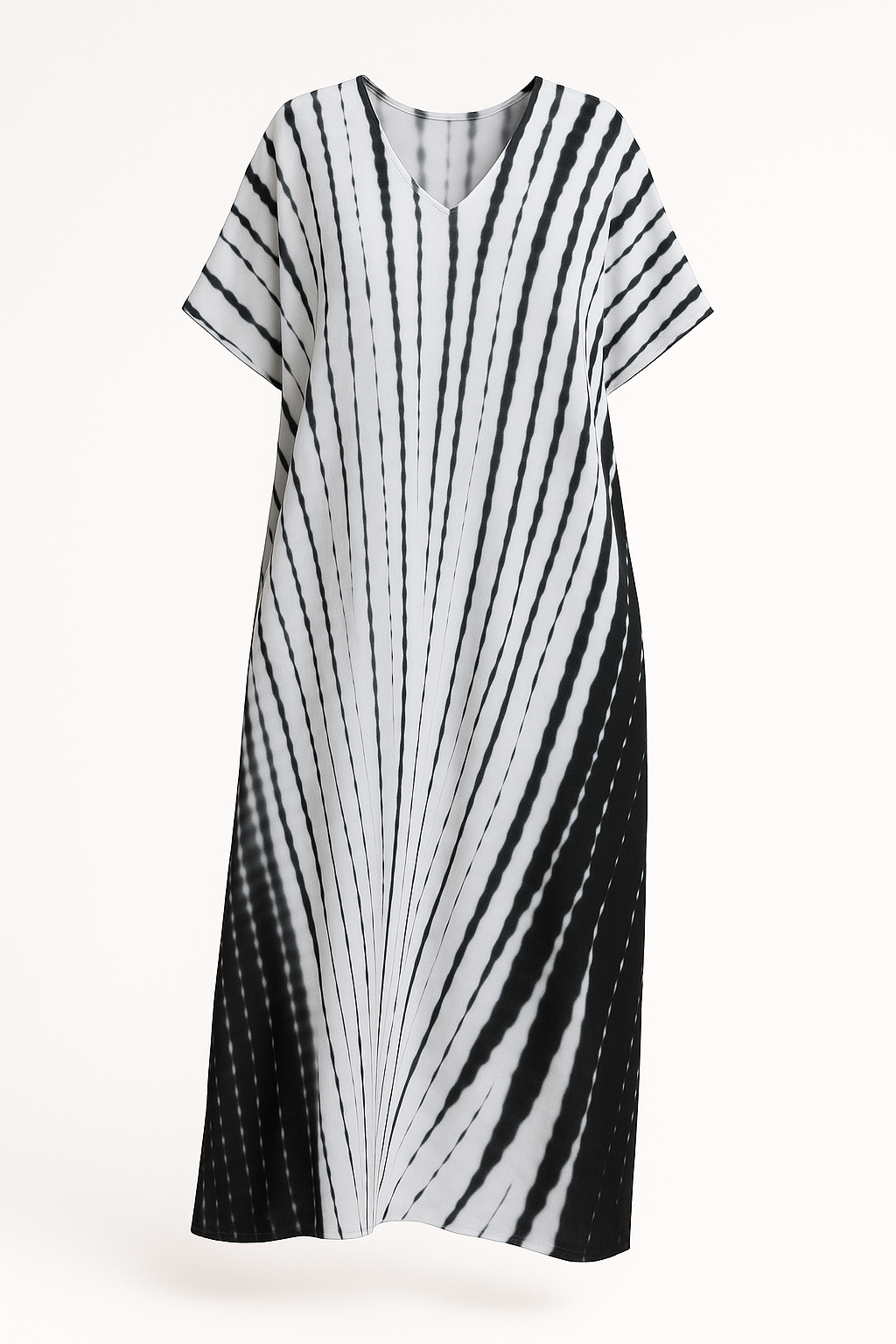 Gestreepte Losse Kaftan Jurk voor Dames – Nyvora