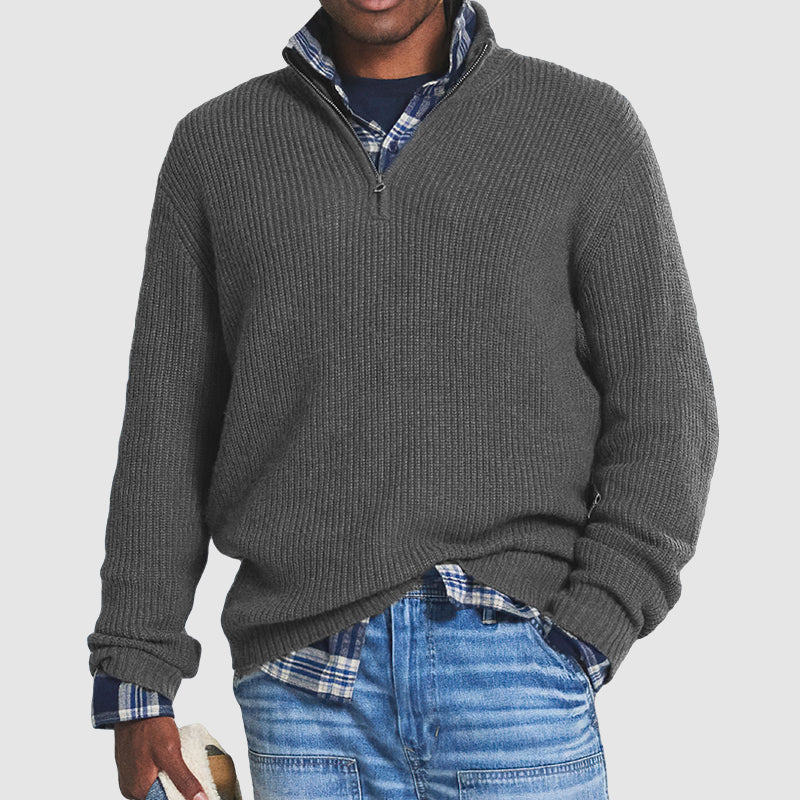 Heren Half Zip Trui voor Comfort en Stijl – Lars