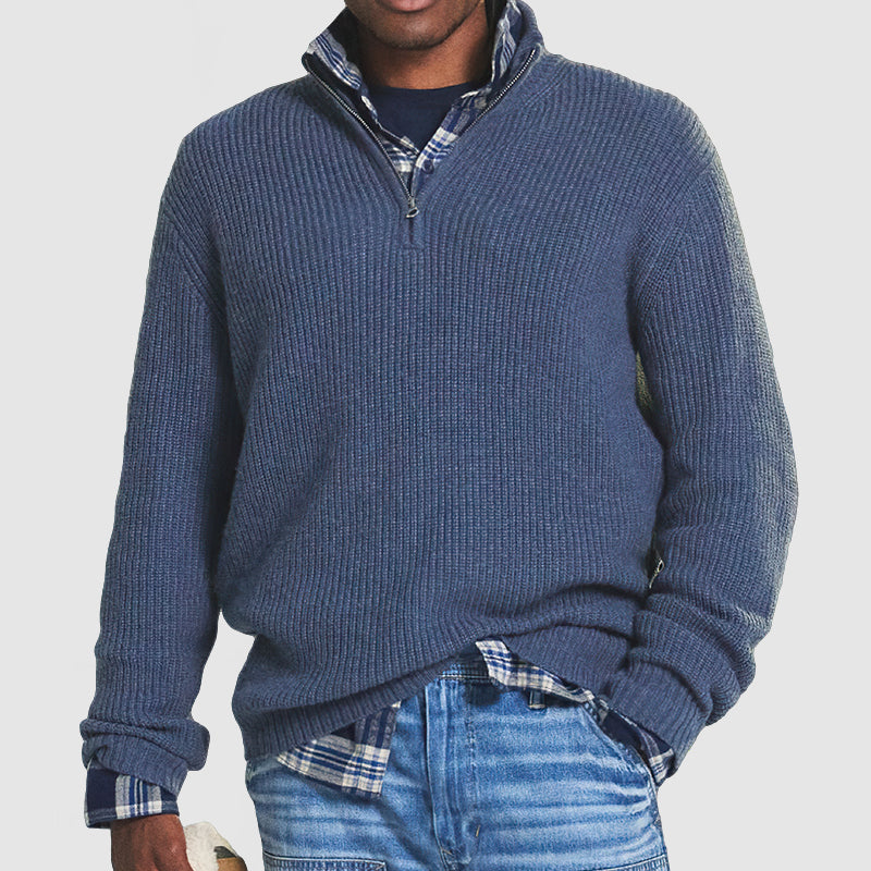 Heren Half Zip Trui voor Comfort en Stijl – Lars
