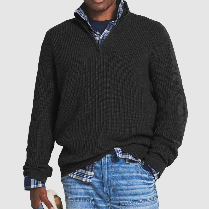 Heren Half Zip Trui voor Comfort en Stijl – Lars