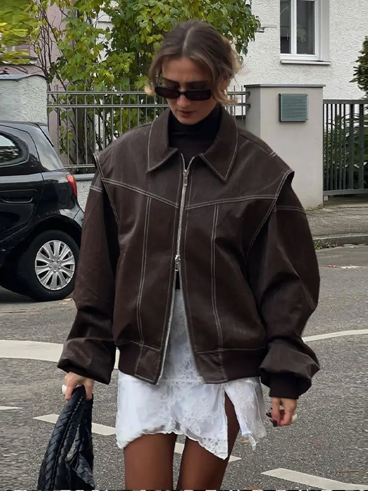 Oversized dames bomberjas voor stoere streetlook – Mila