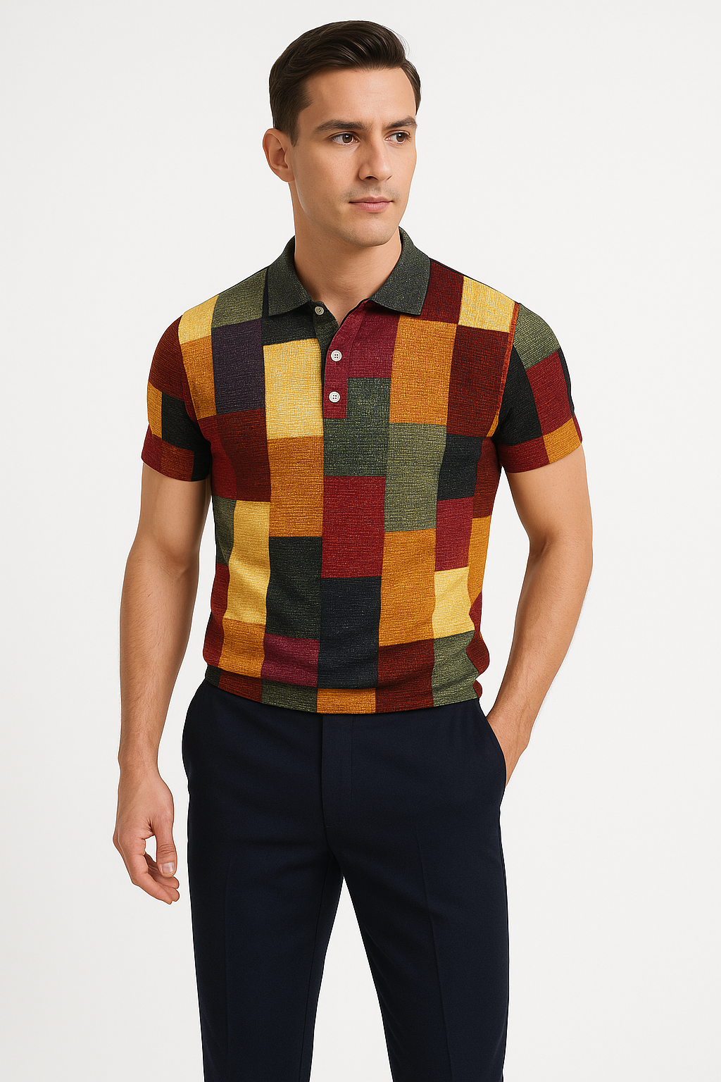 Herenpolo slim fit, ademend en stijlvol – Floris